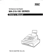 TEC MA-216 Owner'S Manual preview