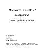 Preview for 3 page of TEC MINNEAPOLIS BLOWER DOOR 3 Operation Manual