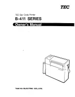 TEC TEC B-411 SERIES Owner'S Manual предпросмотр