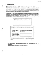 Preview for 3 page of TEC TEC MA-85 Owner'S Manual