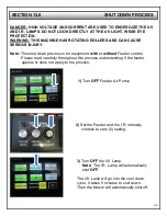 Preview for 44 page of TEC TRU UV Coater Operating And Safety Manual