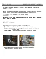 Preview for 67 page of TEC TRU UV Coater Operating And Safety Manual