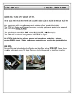 Preview for 78 page of TEC TRU UV Coater Operating And Safety Manual