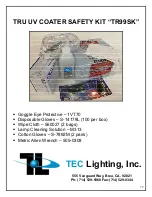 Preview for 79 page of TEC TRU UV Coater Operating And Safety Manual