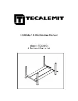 TECALEMIT TEC4004 Installation & Maintenance Manual preview