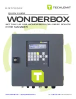 Preview for 1 page of TECALEMIT WONDERBOX Quick Manual