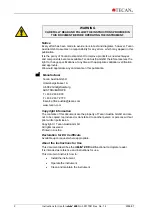 Preview for 2 page of tecan infinite 200 Instructions For Use Manual