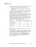 Preview for 8 page of tecan NanoQuant Plate Quick Manual