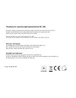 Предварительный просмотр 2 страницы Tecell Elektronik HC-200 Hyperview User Manual