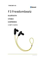 Tecevo F3 Freedombeatz User Manual preview