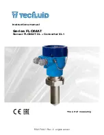 Tecfluid Converter XL1 Instruction Manual предпросмотр