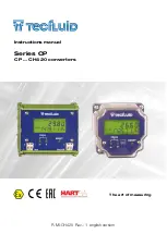 Предварительный просмотр 1 страницы Tecfluid CP CH420 Series Instruction Manual