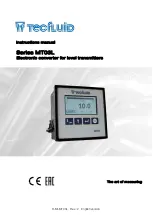 Предварительный просмотр 1 страницы Tecfluid MT03L Series Instruction Manual