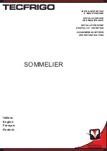 Preview for 1 page of Tecfrigo SOMMELIER Installation, Use And Maintenance Manual