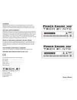 Preview for 1 page of Tech 21 Power Engine 300 Owner'S Manual