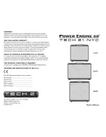 Tech 21 Power Engine 60 Owner'S Manual preview