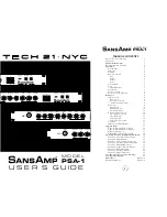 Tech 21 SansAmp PSA-1 User Manual preview