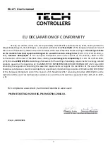 Preview for 2 page of Tech Controllers EU-27i User Manual