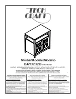 Preview for 1 page of Tech Craft BAY3232B Assembly Instructions Manual