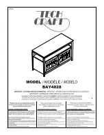 Предварительный просмотр 2 страницы Tech Craft BAY4828 Assembly Instructions Manual