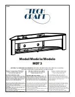 Tech Craft MD73 Assembly Instructions Manual предпросмотр