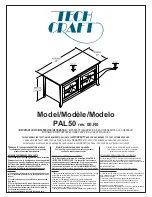 Предварительный просмотр 1 страницы Tech Craft PAL50 Assembly Instruction Manual