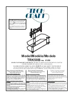 Tech Craft TRK50B Assembly Instruction Manual предпросмотр