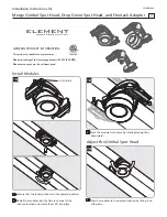 Tech Lighting ELEMENT Merge Installation Instructions preview