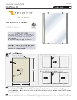 Tech Lighting GIA MIRROR KIT Installation Instructions Manual preview