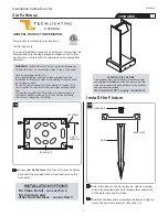 Tech Lighting Zur Pathway 700OAZUR Series Installation Instructions Manual preview