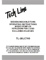 Tech Line TL-26LC740 Operating Instructions Manual preview