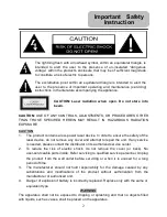 Предварительный просмотр 2 страницы TECH LUX TL107004 Operating Manual