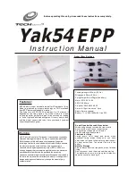 Предварительный просмотр 1 страницы Tech One Yak54 EPP Instruction Manual