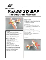 Tech One Yak55 3D EPP Instruction Manual preview