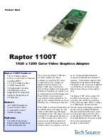 Tech Source RAPTOR 1100T Brochure preview