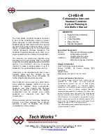 Tech Works CI-HSI-41 System Planning & Installation Manual preview