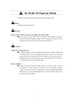 Preview for 11 page of Techcomp FL970 Instruction Manual