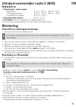 Preview for 73 page of techem Kamstrup MULTICAL 402 Operating Instructions Manual