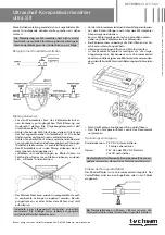 techem ultra S ll Operating Instructions Manual preview