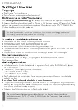 Preview for 2 page of techem Vario 4 Operating Instructions Manual