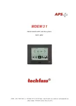 Preview for 1 page of TECHFASS 53431000 User Manual