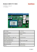 Предварительный просмотр 1 страницы TECHFASS GSM VT-11 W34 Installation Manual