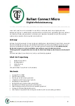 Preview for 30 page of TechGrow Ballast Basic Micro User Manual