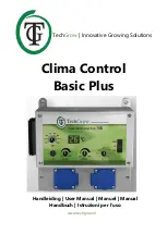 Preview for 1 page of TechGrow Clima Control Plus Manual