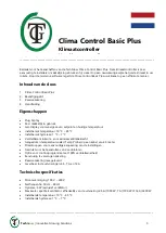 Preview for 5 page of TechGrow Clima Control Plus Manual