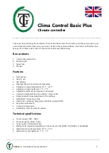 Preview for 9 page of TechGrow Clima Control Plus Manual