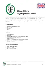 Preview for 6 page of TechGrow Clima Micro Day/Night Fan Control User Manual