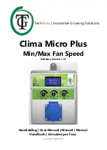 Preview for 1 page of TechGrow Clima Micro Plus Min/Max Fan Speed User Manual