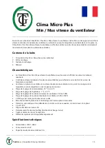 Preview for 13 page of TechGrow Clima Micro Plus Min/Max Fan Speed User Manual