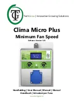 TechGrow Clima Micro Plus Minimum Fan Speed User Manual preview